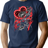Hazbin Hotel Angel Dust Classic 0787y Black Premium Heavyweight Cotton T-Shirt - Navy