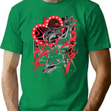 Hazbin Hotel Angel Dust Classic 0787y Black Premium Heavyweight Cotton T-Shirt - Green
