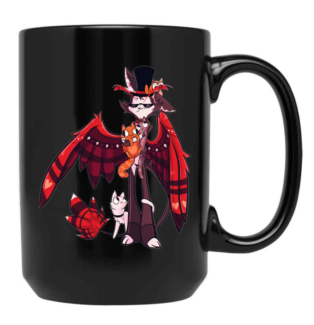 Hazbin Hotel - Husk Classic Black Coffee Mug, Gift Coffee Mug