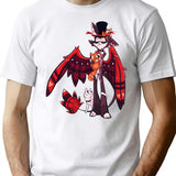 Hazbin Hotel - Husk Classic Premium Heavyweight Cotton T-Shirt - White