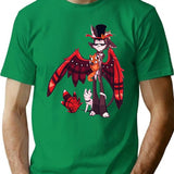 Hazbin Hotel - Husk Classic Premium Heavyweight Cotton T-Shirt - Green