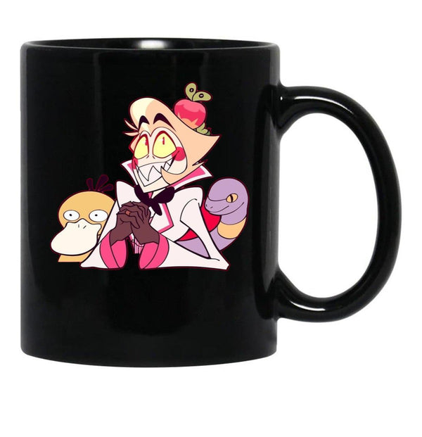 Hazbin Hotel Lucifer Morningstar Classic Black Coffee Mug, Gift Coffee Mug - Black