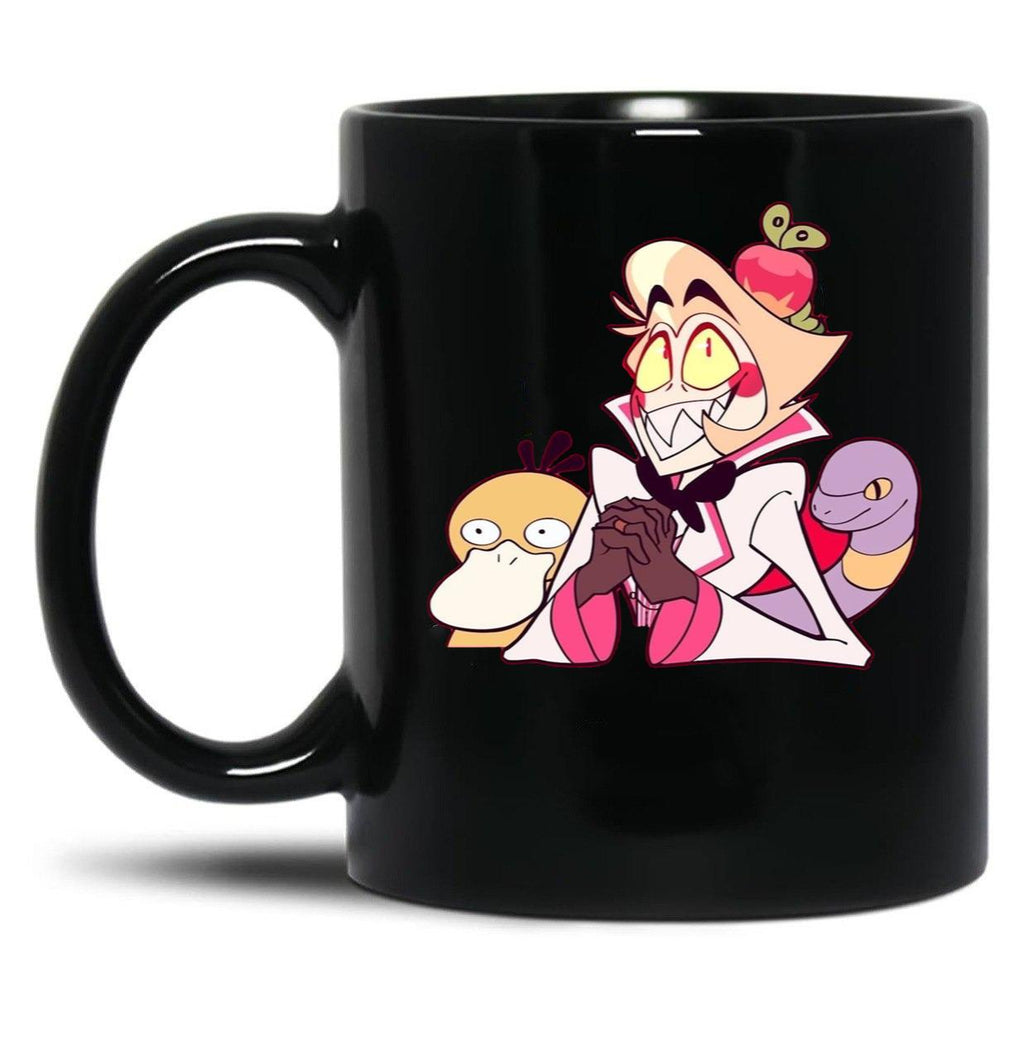 Hazbin Hotel Lucifer Morningstar Classic Black Coffee Mug, Gift Coffee Mug
