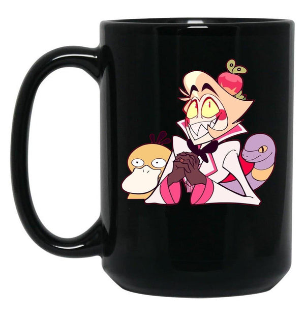 Hazbin Hotel Lucifer Morningstar Classic Black Coffee Mug, Gift Coffee Mug - Black
