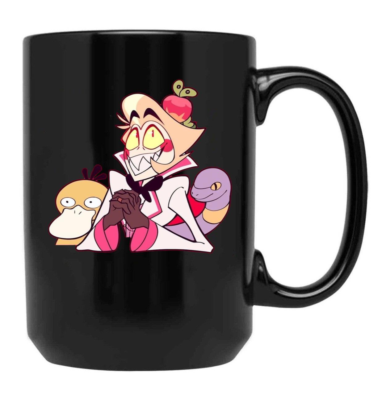 Hazbin Hotel Lucifer Morningstar Classic Black Coffee Mug, Gift Coffee Mug