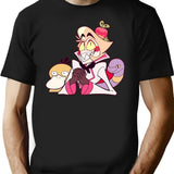 Hazbin Hotel Lucifer Morningstar Classic Premium Heavyweight Cotton T-Shirt - Black
