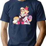 Hazbin Hotel Lucifer Morningstar Classic Premium Heavyweight Cotton T-Shirt - Navy