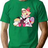 Hazbin Hotel Lucifer Morningstar Classic Premium Heavyweight Cotton T-Shirt - Green