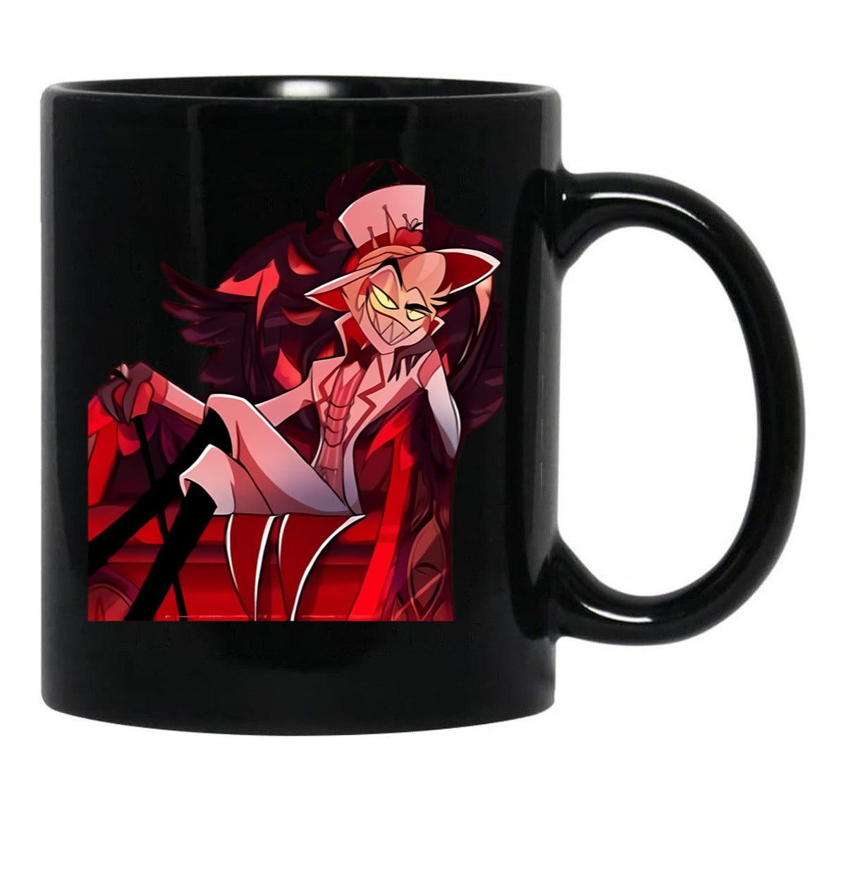 Hazbin Hotel Lucifer (2) Black Coffee Mug, Gift Coffee Mug - Black