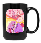 Hazbin Hotel - Vaggie And Charlie Painting Black Coffee Mug, Gift Coffee Mug