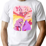 Hazbin Hotel - Vaggie And Charlie Painting Premium Heavyweight Cotton T-Shirt - White