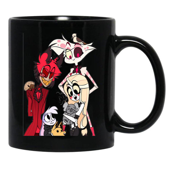 Hazbin Hotel Black Coffee Mug, Gift Coffee Mug - Black