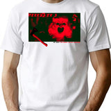 He Sees You When Youre Sleeping T-Shirt for Men & Women, T-Shirts Graphic Tee - White