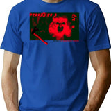 He Sees You When Youre Sleeping T-Shirt for Men & Women, T-Shirts Graphic Tee - Blue