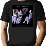 Heavenn And Hell T-Shirt for Men & Women, T-Shirts Graphic Tee - Black
