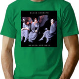 Heavenn And Hell T-Shirt for Men & Women, T-Shirts Graphic Tee - Green