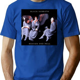 Heavenn And Hell T-Shirt for Men & Women, T-Shirts Graphic Tee - Blue