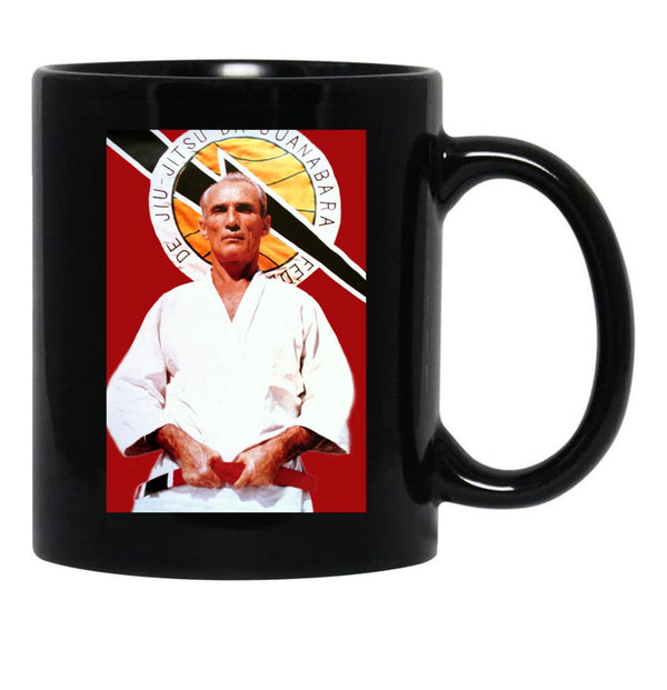 Helio Gracie Black Coffee Mug, Gift Coffee Mug - Black
