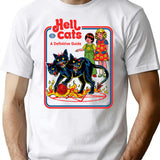 Hell Cats T-Shirt for Men & Women, T-Shirts Graphic Tee - White