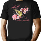 Hell Is Other People T-Shirt for Men & Women, T-Shirts Graphic Tee - Black