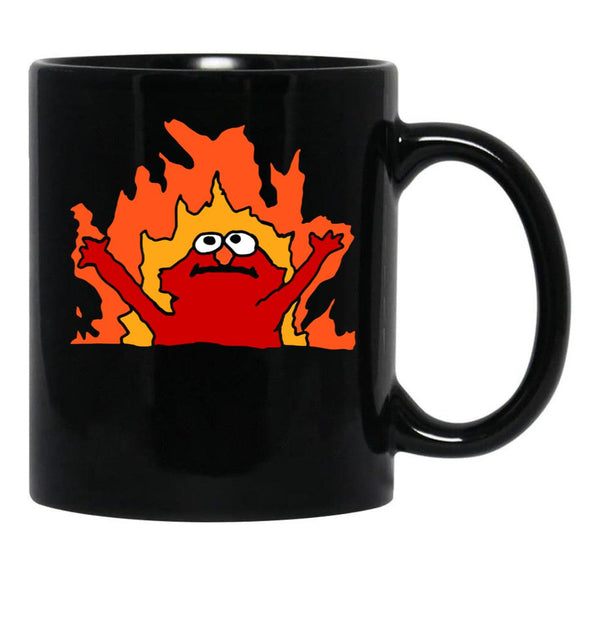 Hellmo Funny Cake Meme Black Coffee Mug, Gift Coffee Mug - Black