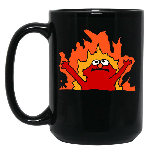 Hellmo Funny Cake Meme Black Coffee Mug, Gift Coffee Mug - Black