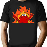 Hellmo Funny Cake Meme Premium Heavyweight Cotton T-Shirt - Black