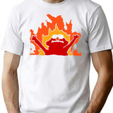 Hellmo Funny Cake Meme Premium Heavyweight Cotton T-Shirt - White