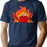 Hellmo Funny Cake Meme Premium Heavyweight Cotton T-Shirt - Navy