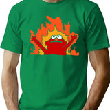 Hellmo Funny Cake Meme Premium Heavyweight Cotton T-Shirt - Green