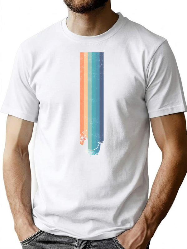 Hello Ground T-Shirt for Men & Women, T-Shirts Graphic Tee - White