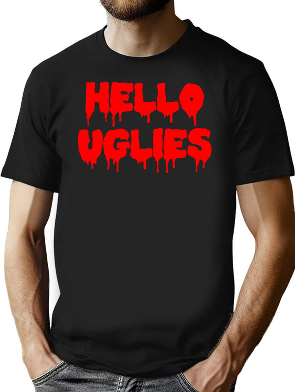 Hello Uglies Premium Heavyweight Cotton T-Shirt - Black
