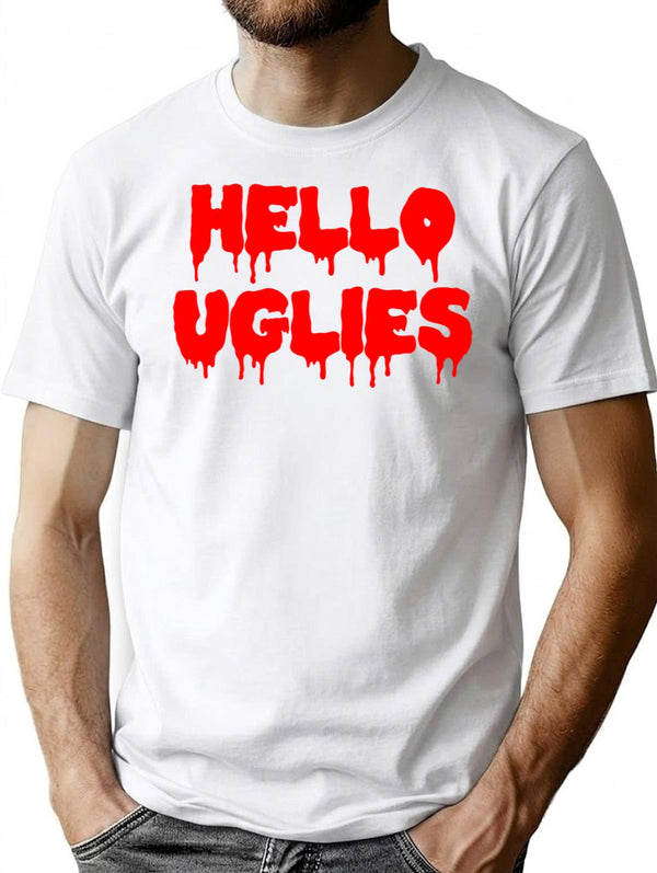 Hello Uglies Premium Heavyweight Cotton T-Shirt - White