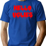 Hello Uglies Premium Heavyweight Cotton T-Shirt - Blue