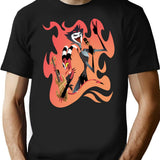 Helluva Boss - Blitzo Stolas Rock Premium Heavyweight Cotton T-Shirt - Black