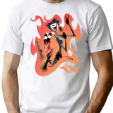Helluva Boss - Blitzo Stolas Rock Premium Heavyweight Cotton T-Shirt - White