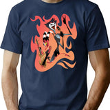 Helluva Boss - Blitzo Stolas Rock Premium Heavyweight Cotton T-Shirt - Navy