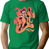 Helluva Boss - Blitzo Stolas Rock Premium Heavyweight Cotton T-Shirt - Green