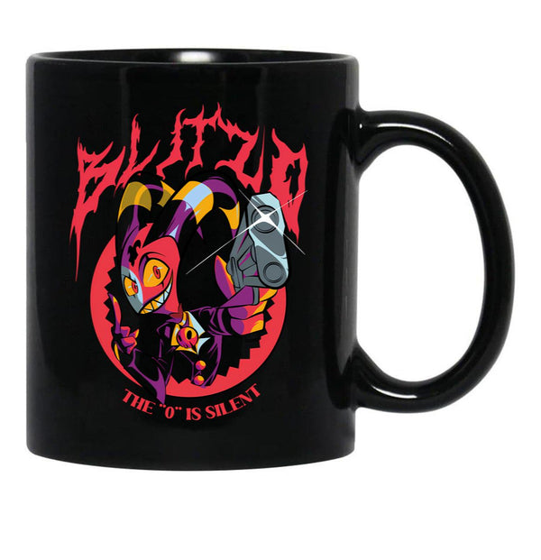 Helluva Boss Blitzo Black Coffee Mug, Gift Coffee Mug - Black