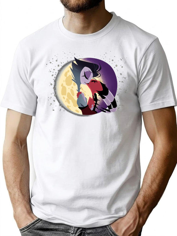 Helluva Boss - Blitzo x Stolas Classic Premium Heavyweight Cotton T-Shirt - White