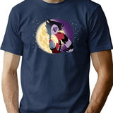 Helluva Boss - Blitzo x Stolas Classic Premium Heavyweight Cotton T-Shirt - Navy