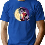 Helluva Boss - Blitzo x Stolas Classic Premium Heavyweight Cotton T-Shirt - Blue