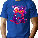 Helluva Boss Millie And Moxxie Premium Heavyweight Cotton T-Shirt - Blue