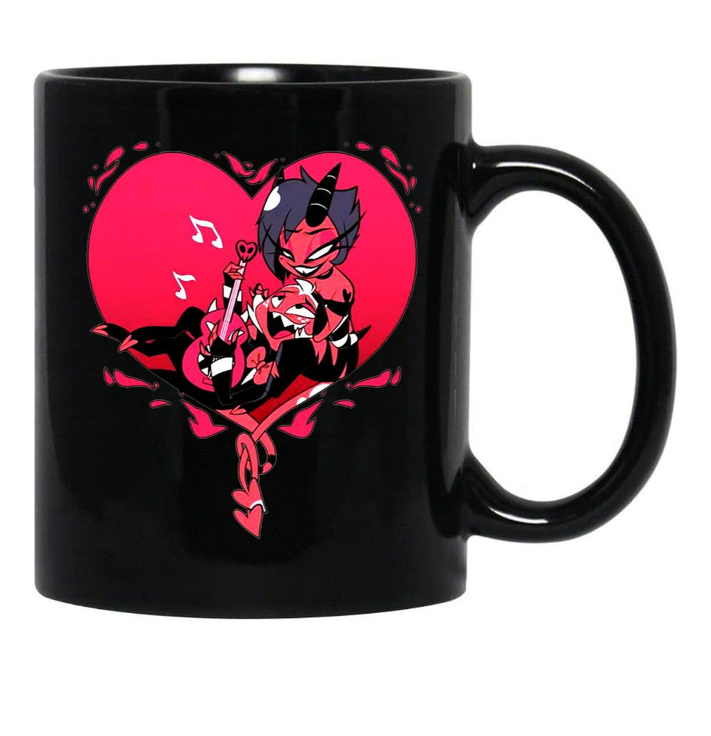 Helluva Boss Moxxie and Millie Classic Black Coffee Mug, Gift Coffee Mug - Black