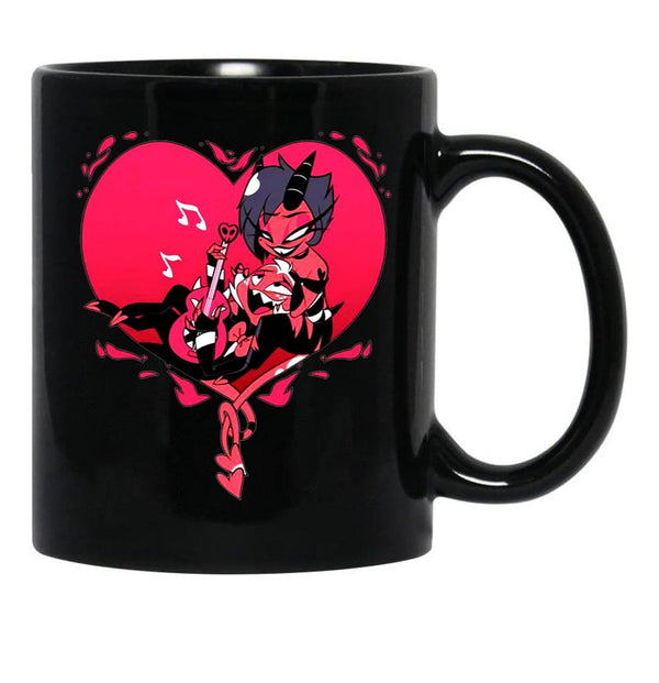 Helluva Boss Moxxie and Millie Classic Black Coffee Mug, Gift Coffee Mug - Black