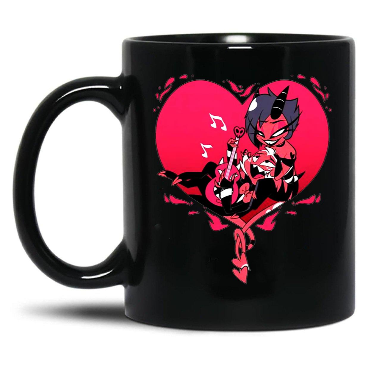 Helluva Boss Moxxie and Millie Classic Black Coffee Mug, Gift Coffee Mug