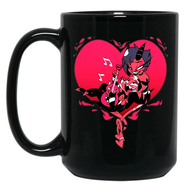 Helluva Boss Moxxie and Millie Classic Black Coffee Mug, Gift Coffee Mug - Black