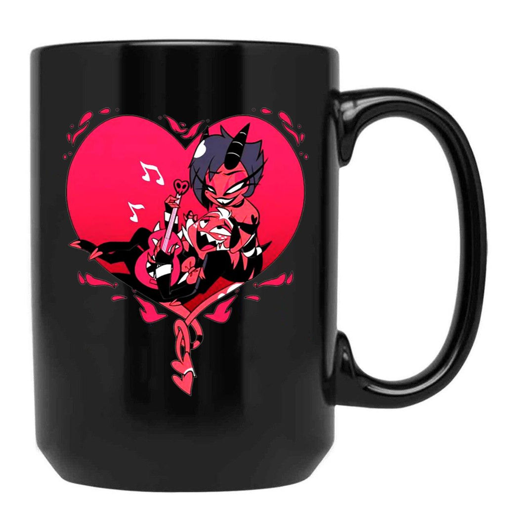 Helluva Boss Moxxie and Millie Classic Black Coffee Mug, Gift Coffee Mug