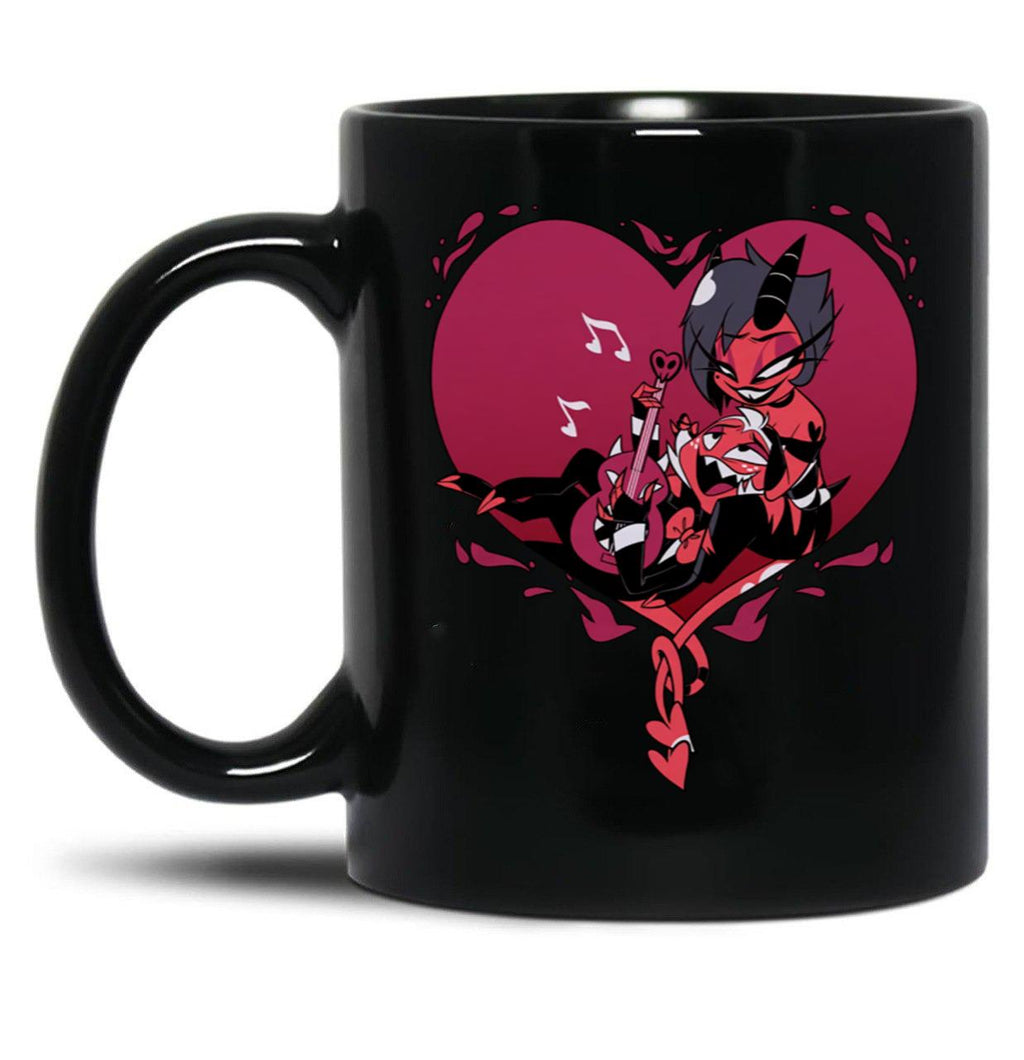 Helluva Boss Moxxie and Millie Classic Black Coffee Mug, Gift Coffee Mug