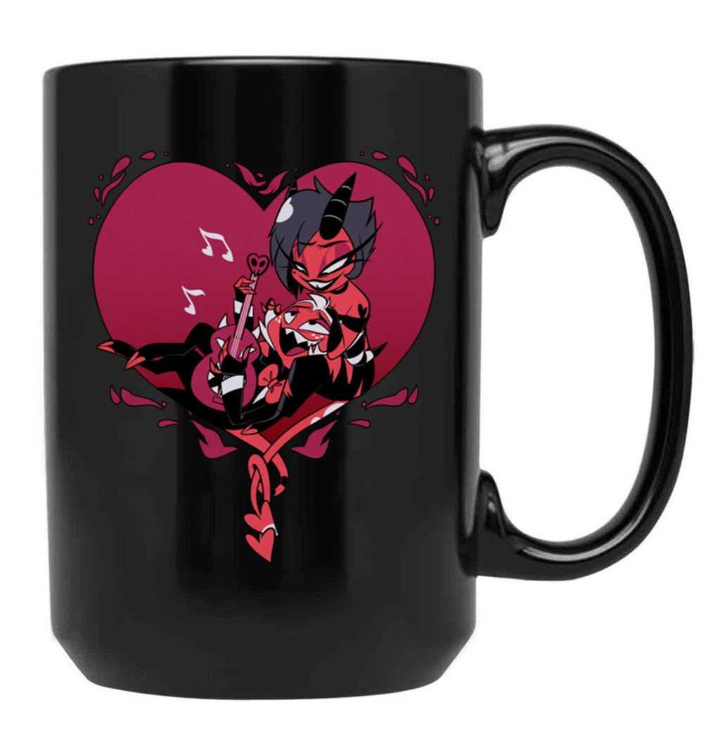 Helluva Boss Moxxie and Millie Classic Black Coffee Mug, Gift Coffee Mug
